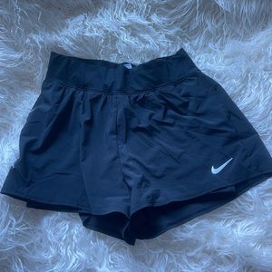Nike flowy shorts with spandex under